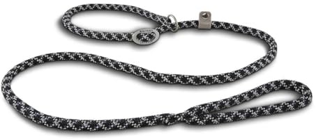Wolters | Moxonleine Everest reflektierend in Schwarz/Graphit | L 180 cm x B 0,9 cm