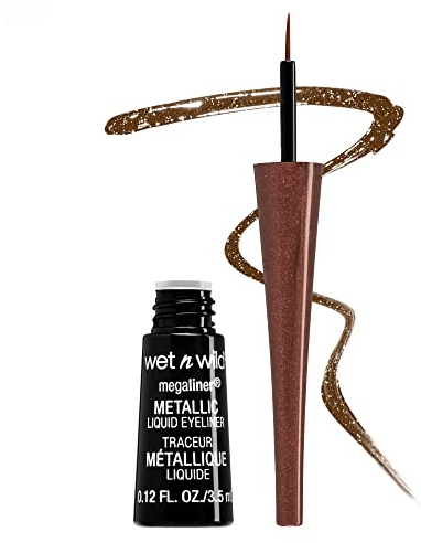 WET N WILD MegaLiner Metallic Liquid Eyeliner - Metallic Brown
