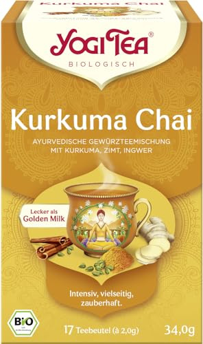 Yogi Tea® Kurkuma Chai, Bio-Gewürztee 6 x 34 g