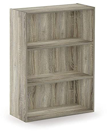 Furinno Pasir 3-stufiges offenes Regal, Sonoma-Eiche