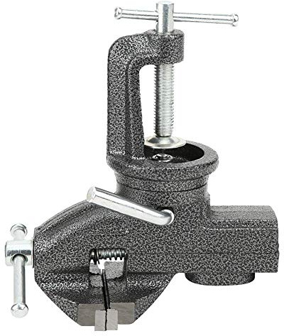 Bench Vise Clamp, Rotating Universal Table Vise with 360 Degree Clamping Function for Home Workshop Cast Iron 80mm 3.1in Jaw Width 1 Piece