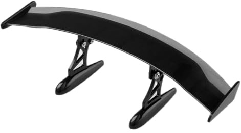 Universal Auto Mini Schwanz Spoiler Flügel,Auto Mini Spoiler Wing,Universal Auto Heckflüge Dekoration,Automodifizierter Kleiner Heckflügel ohne Bohren,Car Tuning Parts,17 x 3 x 4.5 cm,Schwarz