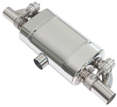 T-Type Exhaust Muffler, Normally Closed Center in Dual out Silencer