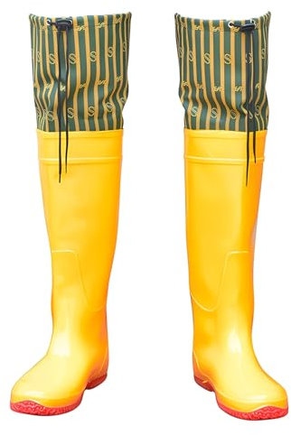 YBAAKZIIR Outdoor Herren Wathose, wasserdichte Hüftstiefel Hüftwaders for die Landwirtschaft, leichte Hüftstiefel aus PVC, einfach an- und auszuziehen, for die Gartenarbeit im Bergbau(8.5)