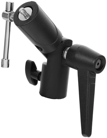 OSALADI Metal Flash Lamp Holder H-Shaped Flash Bracket Umbrella Clamp Off-Camera Tripod Accessory