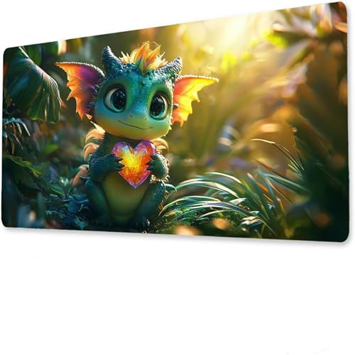 Animal Mouse Pad Mat, Tapis de Souris Gaming XXL 1600x800x4mm, sous-Main Bureau Gamer, Tapis Table Joueur sans Couture Extra Large, Base antidérapante, Clavier Preuve de l'eau Usine N-1