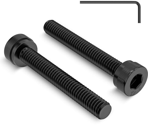 120 Stück M3 x 20 mm Schrauben, Zylinderschrauben mit Innensechskant | M3 Schrauben Schwarz Kohlenstoffstahl Zylinderkopfschrauben, Inbusschrauben Vollgewinde mit Schlüssel