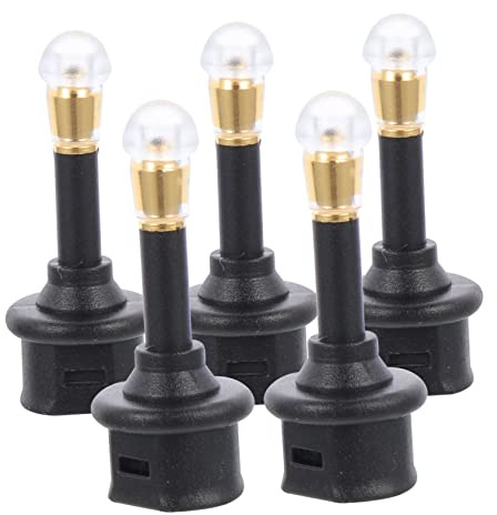 FIXOSHEE 5 pezzi Adattatore Audio Ottico Digitale Jack Femmina Maschio Nero Uscita Stereo Compatibile Cuffie Protezione Sovratensione Dc