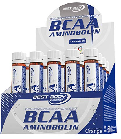 Best Body Nutrition BCAA Aminobolin, 20 Trinkfläschchen à 25 ml Orange