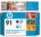 HP C9460A 91 Druckkopf matt schwarz und cyan