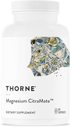 THORNE - Magnesium CitraMate - Magnesium Citrate & Malate Supplement - Supports Heart Health, Skeletal Muscles, Cardiac & Lung Function, Bone Density & More* - Third-Party Certified - 90 Servings