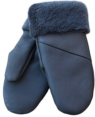 SamWo, Handschuhe/Fäustlinge für Damen, 100% Lammfell, Größe: S, grau
