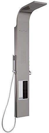 MILANO Shower Tower Panel Waterblade Head Hand Shower Body Jet Chrome