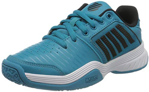 K-Swiss Herren KS TFW Court Express Omni BLK M Sneaker, Algiers Blue/Black/White, 35.5 EU