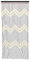 JVL Tuscany Hanging Waves Wooden Beaded Door Curtain Screen, 90cm x 180 cm, Multi, 90 x 180cm approx