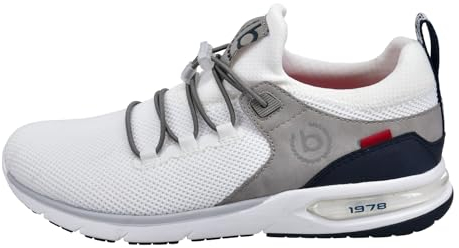 bugatti man Herren Slipper, Männer Slipper, Mokassins,Businessschuhe,Slip-ons,maennlich,Men's,Men,Halbschuhe,Slides,Loafer,White (6900),44 EU/EU UK