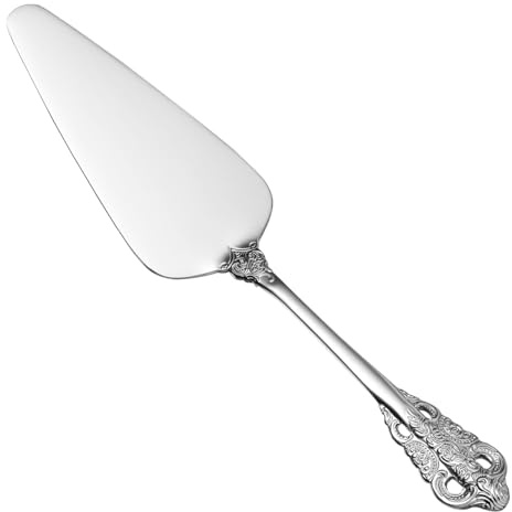 Kichvoe Pie Server Spatula - Stainless Steel Cake Cutter Slicer | Vintage Dessert Slicer for Pie, Cake, Pastry | 8.26 Wedding/Party Dessert Server for Home & Celebrations