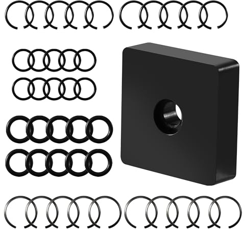 10-Pack 1/2 and 3/8 Impact Retaining Ring Clip with O-Ring for Milwaukee Electric or Pneumatic Impact Wrenches, Includes Anvil Retaining Ring Install Tool, Compatible with Cordless and Air Wrenches