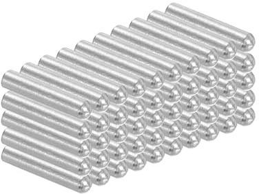 PATIKIL 50 Stück 304 Edelstahl Dübelstifte 3mm Durchmesser, 15mm Länge Rundkopf Sicherungsbolzen Regalstifte für Kleiderschrank Kommode Schrank Bücherregal Industrie Haushalt Möbel Regale