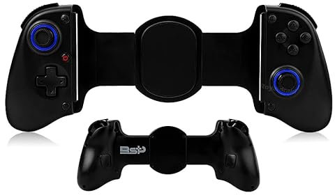 Vendopolis Control Soporte para Móviles, Tablets y Nintendo Switch – Bluetooth - Gamepad Ergonómico Compatible con Android, iOS – Ajustable, Portátil y Fácil de Usar – Color Negro D11