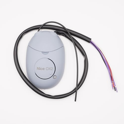 Nice Oxibd – Funkempfänger, einsteckbar, bidirektional, BD 433,92 MHz, für Tor, Garage, Barriere – inklusive Antenne – bis zu 1024 Fernbedienungen (750 BD) + 1 Goodies Domobi (OX2)