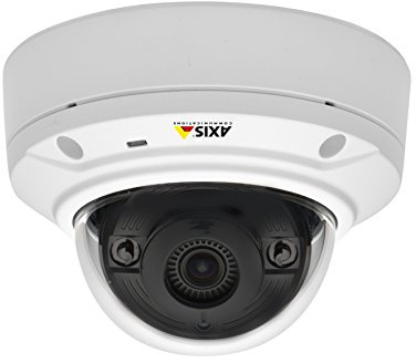 Axis 0535-001 Day and Night Outdoor-Ready Infrared Fixed Mini Dome Network Camera (White)