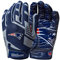 Wilson Handschuhe NFL TEAM SUPER GRIP, Einheitsgröße für Jugendliche, Silikon/Stretch-Lycra, YOUTH, Rot/Orange