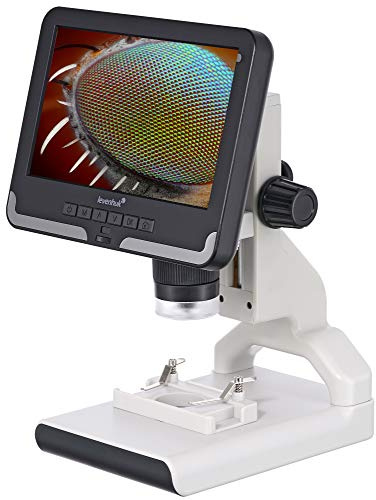 Levenhuk Rainbow DM700 LCD STEM Digitales Mikroskop für Kinder 10-200x Zoom | Einfach zu Bedienen, 7 Bildschirm, mit Foto/Video, Kabellose Fernbedienung, Fertigen Präparaten, für Lernen und Forschen