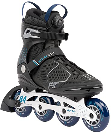 K2 Skates Herren Inline Skates F.I.T. 84 BOA, Grey - Blue, 30G0615.1.1.115