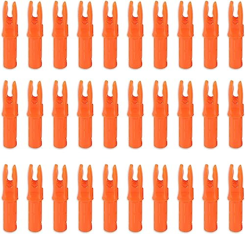 ELONG OUTDOOR Lot de 30 cames de flèches de tir à l'arc 6,20 mm de diamètre intérieur - Flèches en carbone - Remplacement de cames - Taille standard pour les flèches DIY - Accessoires de tir à la chasse