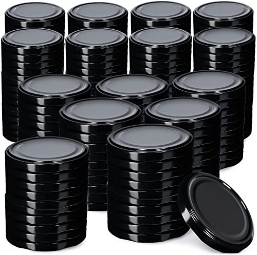KADAX Lot de 200 couvercles Twist-Off Ø66 mm – Couvercles de Rechange en métal pour bocaux 200-350ml – Fermeture hermétique pour confitures, Miel & épices