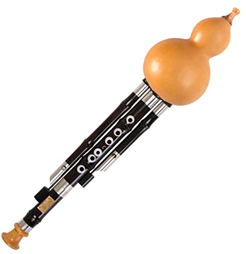 Kürbisflöte Aus Ebenholz C-Dur B Hulusi Stimmen Anfänger-Profi, Der Hulusi Spielt Tragbare Kürbisflöte Wunderschöner Klang (Color : Black, S : B-Flat)