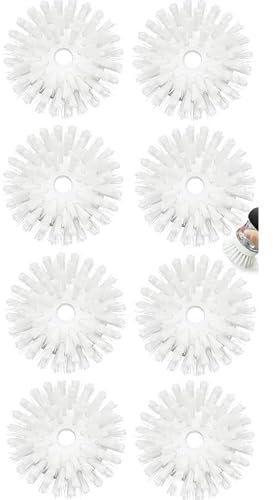 Shadowgallery Palm Brush Refills for OXO Good Grips Soap Dispensing Dish Brush - 8 Pack Cleaning Replacement Brush Head for OXO Palm Brush(White)