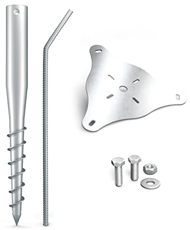 Maxerio 80 cm Anchor-Set (Duplex-Beschichtung); Schirmständer; Fahnenmast + Zubehör; Ø 60 x 2; M12