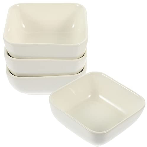 BESPORTBLE 4stücke Keramik Reptilien Wasserschale Für Terrarium Mit Anti- -Design Geeignet Für Eidechsen Und Hornfrösche Als Futter Oder Wassernapf rutschfest Und Sicher Für Haustiere