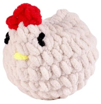 kowaku Häkelsets für Anfänger, Häkel-Starter-Sets, süßes Hühner-Häkelset, Häkel-DIY-Strickzubehör für Erwachsene und Kinder, Einfarbig