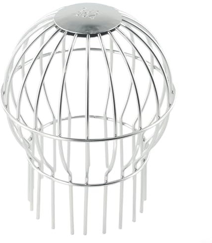 HpLive Rinne Gitterroste Edelstahl Dachabfluss Abdeckung, Anti-Blockier-Gitter für Entwässerungsrinne für Laub, Schlamm, Bälle, Schmutz, Äste(160MM)