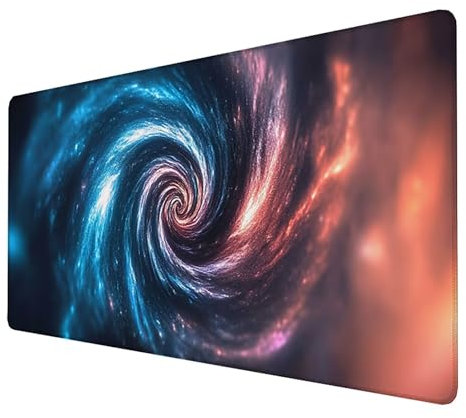 Alfombrilla Ratón, Alfombrilla Ratón XXL Gaming Tapete Escritorio Ordenador (1400x600x3mm) Protector Escritorio Alfombrilla, para Ratón Láser y Óptico (Cielo estrellado) mousepad (Color) 4-Y-C