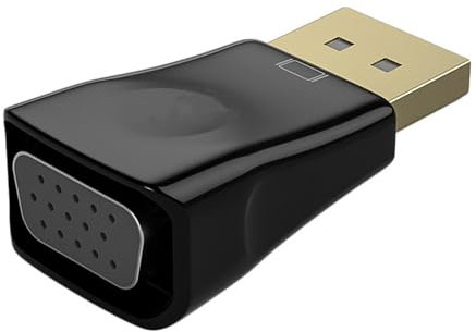 Convertitore VGA Display Port - Adattatore video HD, Connettore Signal Universals | Progettazione di tappi di trasmissione stabile, accessorio visivo audio compatto, strumento di adattatore elettronic