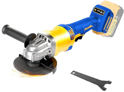 Cordless Angle Grinder Compatible with Dewalt 20V Max Battery(NO Battery) Brushless 4-1/2 Angle Grinder for Cutting, Griding, Polishing(10000RPM) (NO Wheels)