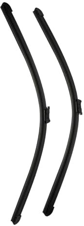TECART 2PCES Gummi Scheibenwischer vorne Passt für VW GOLF 6 2009-2012 knochenloser Scheibenwischer Autoscheibenwischer Autozubehör Windschutzscheiben zubehör 600mm+475mm