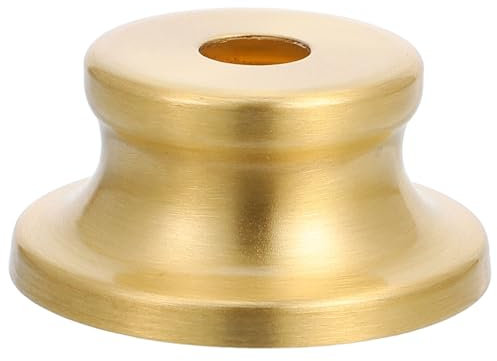 LIFKOME Puntale per Lampada in Rame E27 Design Semi-chiuso, Copriportalampada Oro, Protegge Paralume e Migliora Effetto Luminoso, per Lampade Decorative
