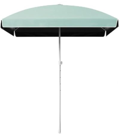 MACAGGTNTU 160x160cm Ombrellone da Spiaggia Quadrato Ombrellone da Giardino Anti UV Ombrellone da Esterno per Patio Piscina Mercato Terrazze(Cyan)