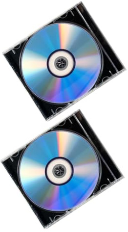 SUPVOX 2juegos Disco CD Grabable CD Virgen para Grabación De Música Disco Grabable Virgen De Datos con Estuche para Grabadoras y Reproductores De