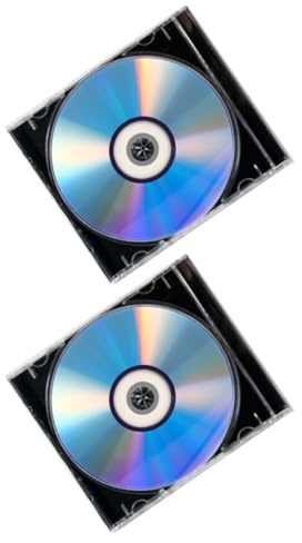 Abaodam Discos DVD Vírgenes Grabables y Gestión de Información en Proyectos de Alta Capacidad con Estuche de Plástico 2 Juegos para Grabación Profesional de Vídeo