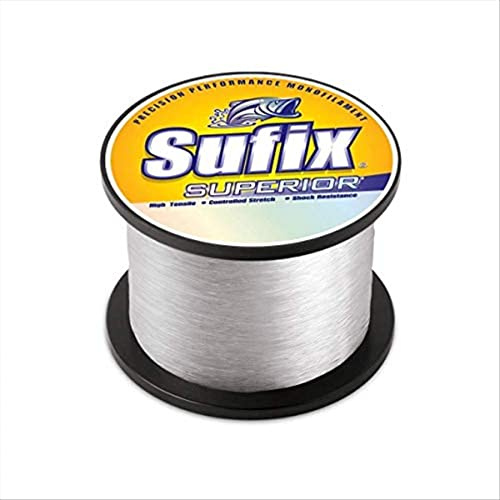 Sufix Superior 1/Hammer, Normalstahl, Spool Größe Angelschnur (gelb, 30-Pound)