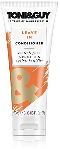 Toni & Guy Leave In Conditioner for Damaged Hair, Controls Frizz & Protects Against Humidity, Perfect for Smoother and Softer Hair, 100ml