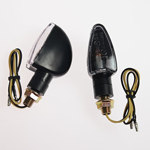 Indicadoras Moto Intermitentes Scooter Quad Universal Custom Homologados Negro