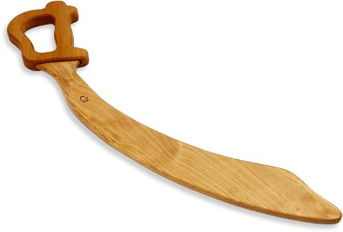 BestSaller 1121 Piratensäbel aus Holz, 56cm lang, Natur geölt (1 Stück)