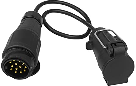 LAS 10012 Adapterkabel Anhänger, 13-poliger Stecker auf 7-poliger Dose, 40 cm